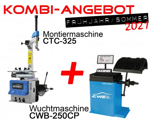 KOMBI-Paket - Wucht,- & Montiermaschine - CTC-325 + CWB-250CP