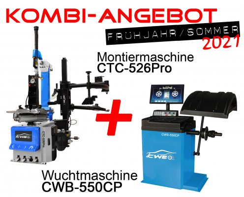 KOMBI-Paket - Wucht,- & Montiermaschine - CTC-526Pro + CWB-550CP