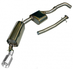 Opel Calibra - 70mm Powerauspuffanlage Single Point - Endrohrvariante 90mm rund