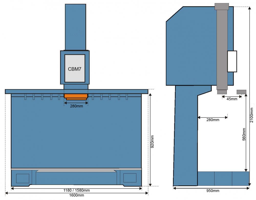 Bohrwerk CBM7 (Motorblock / Zylinder) Vertikal - CWE Germany