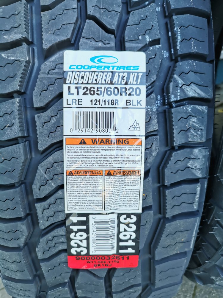 Coopertires DISCOVERER AT3 XLT - LT265/60R20 121/118R - Offroad Reifen