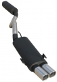 Opel Kadett E - Single Point Auspuffanlage - Endrohrvariante 2x75x78mm schräg